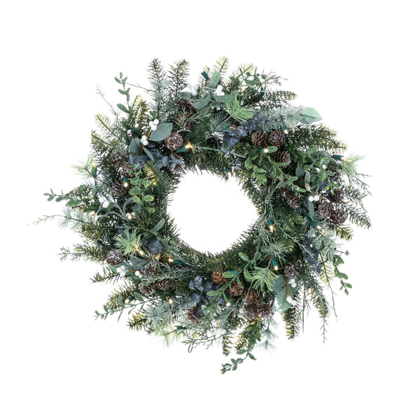 Rustic White Berry Wreath