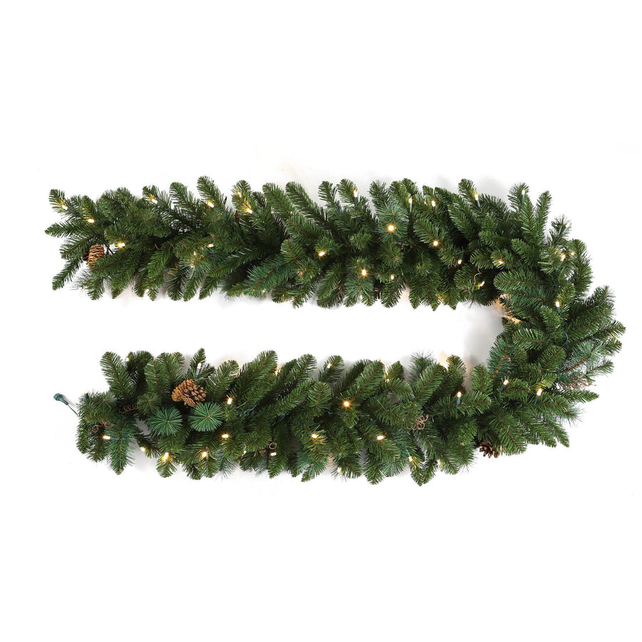 Traditional Black Forest LED Garland | Village Lighting Company