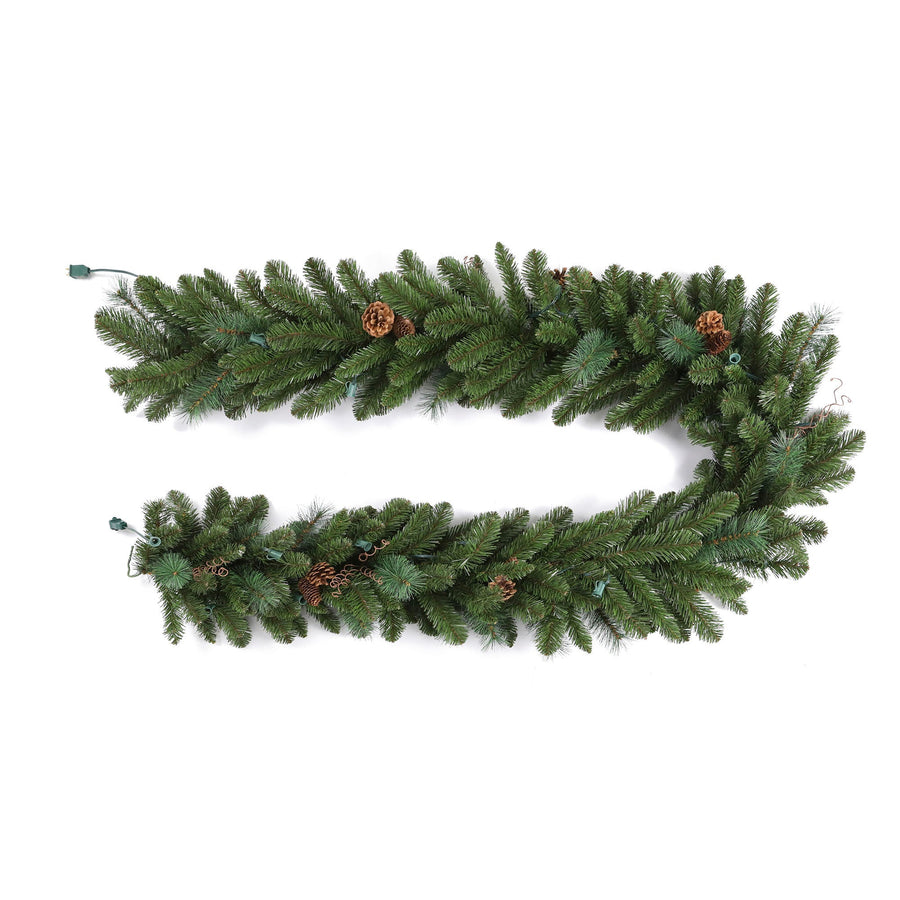 Traditional Black Forest Garland with C7(E12) Sockets | Village Lighting Company