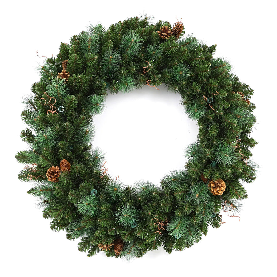 Traditional Black Forest Wreath with C7(E12) Sockets | Village Lighting Company