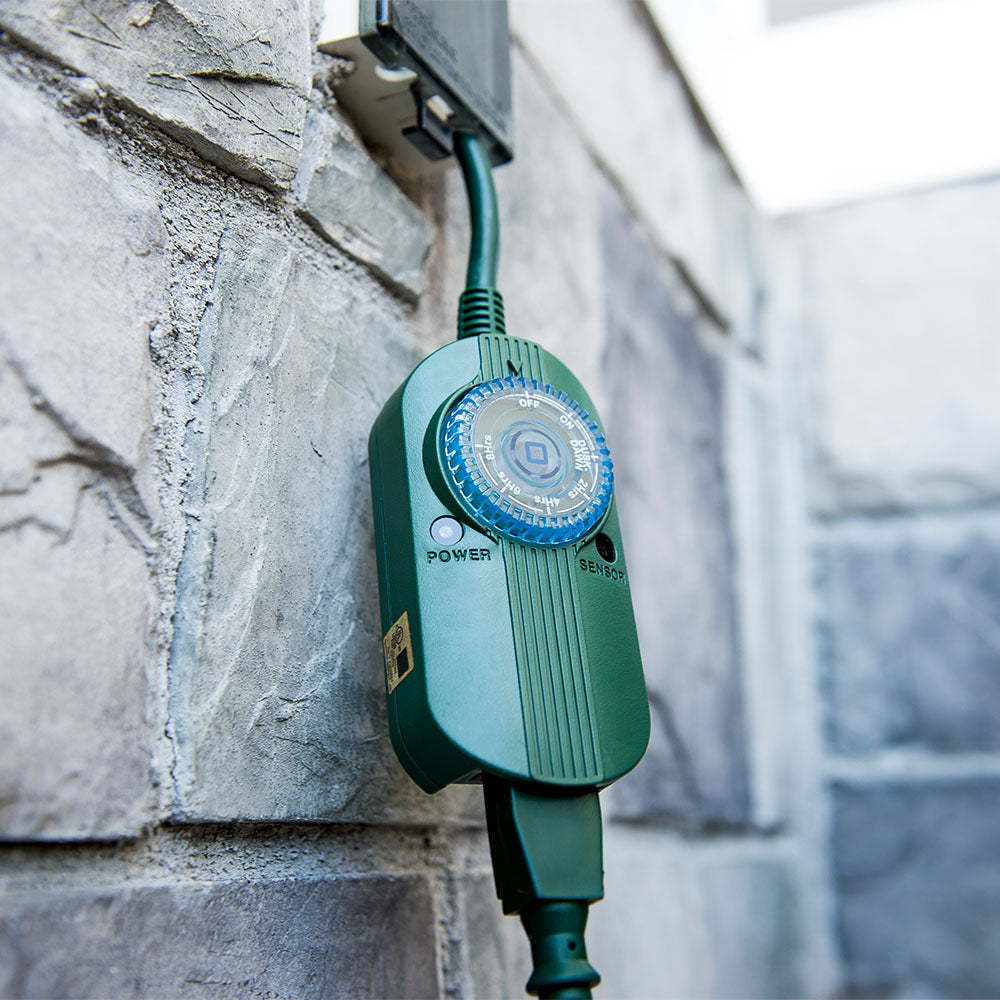 Electric Timer Rays Mechanical Dial Timer With Photocell | Village Lighting Company