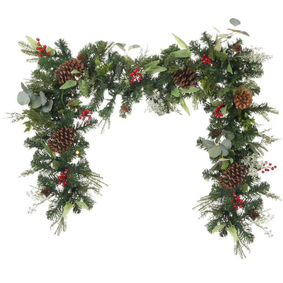 Christmas Woods Christmas Garland - 9 ft. | Village Lighting Company