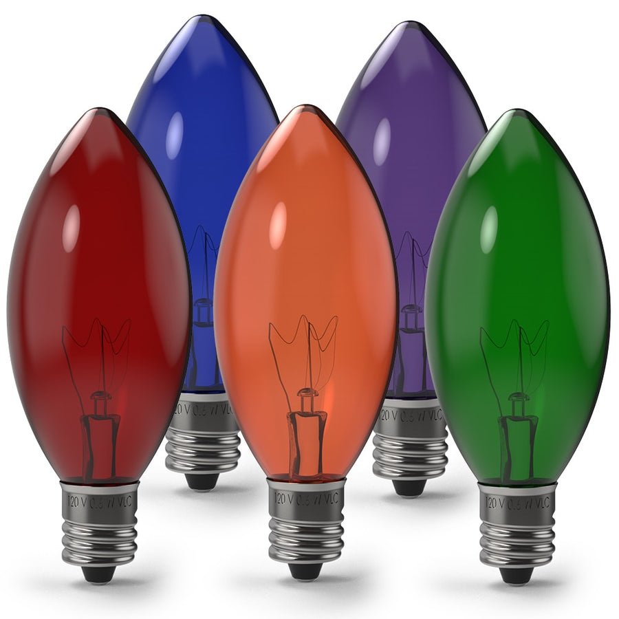 C9 (E12) Transparent Incandescent - Village Lighting Company | Village Lighting Company