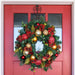 Scarlet Hydrangea Decorated Wreath - Village Lighting Company Thumbnail | Village Lighting Company