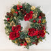 Red Magnolia Decorated Wreath - Village Lighting Company Thumbnail | Village Lighting Company