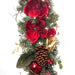 Red Magnolia Decorated Garland - Village Lighting Company Thumbnail | Village Lighting Company
