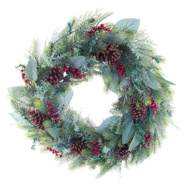 Winter Frost Wreath - 30"