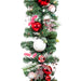 Nordic Red and White Garland - 9' Thumbnail | Village Lighting Company