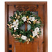 White Gold Magnolia Lighted Christmas Wreath - 30