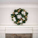 White Gold Magnolia Lighted Christmas Wreath - 30