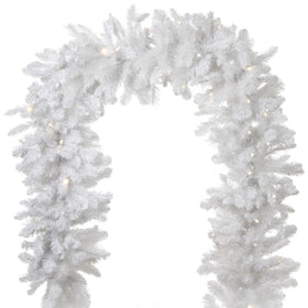 Premium Black Forest LED Smooth Twinkle White Garland | Village Lighting Company