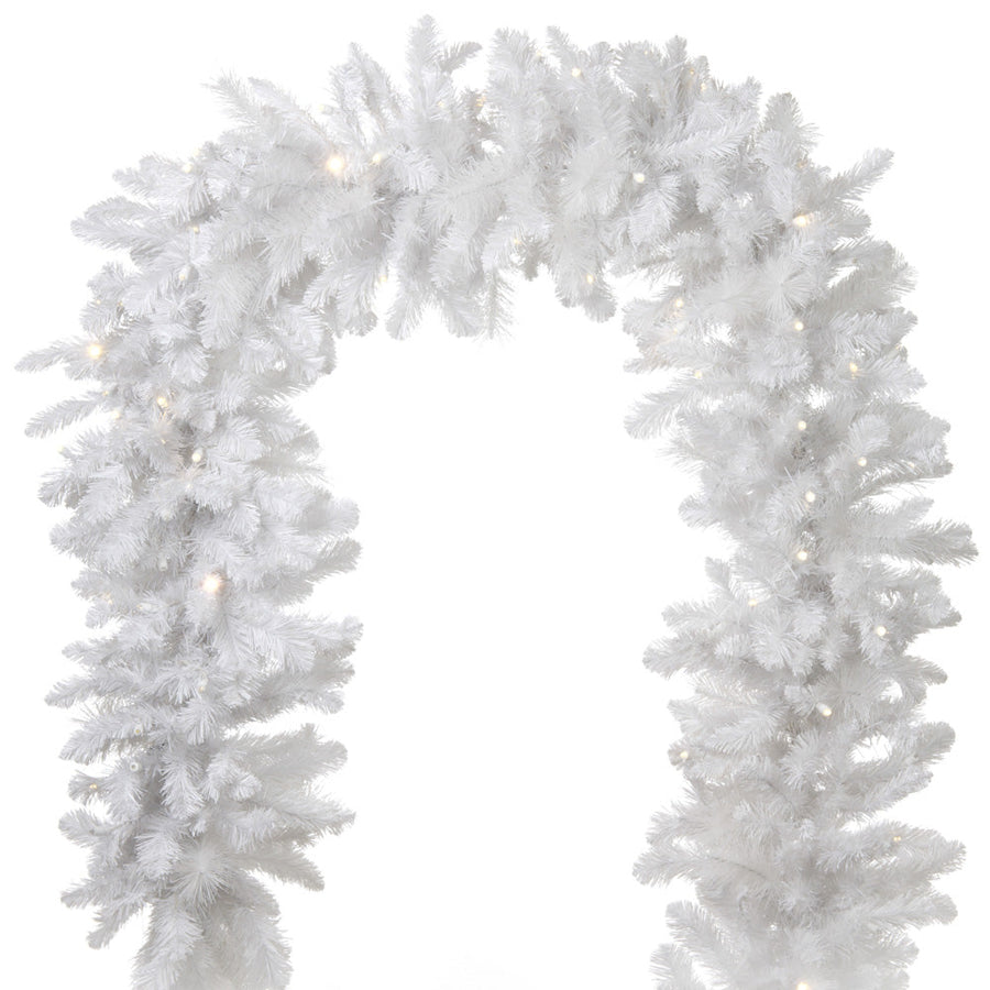 Black Forest LED Smooth Twinkle White Garland | Village Lighting Company