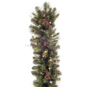 Black Forest Battery Operated Garland (9 ft.) | Village Lighting Company