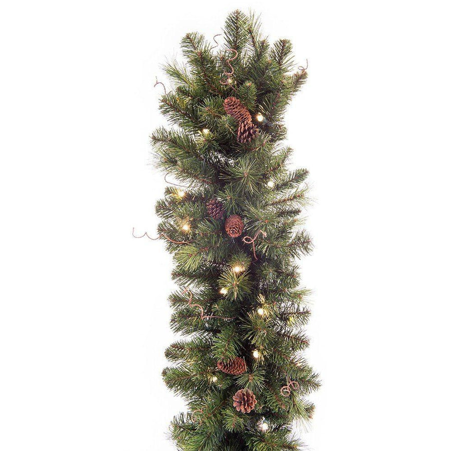 Black Forest Battery Operated Garland (9 ft.) | Village Lighting Company