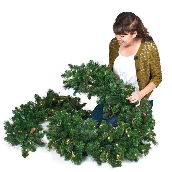Black Forest Battery Operated Garland (9 ft.)